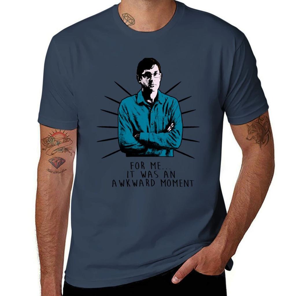 Louis Theroux Awkward MoUnisext Funny Quote TShirt Large Size Basic Casual TShirt