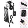 Neon LED Car Interior Ambient Foot Light Kit Accessories RGB Backlight Remote App Music Control Auto Atmosphere Decorative Lamp