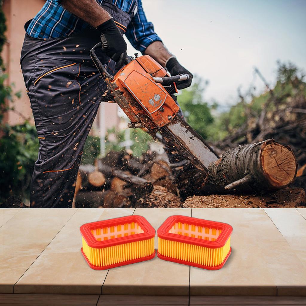 Pack of Four Air Filters for Chainsaws Compatible with Models 5200 and 5800