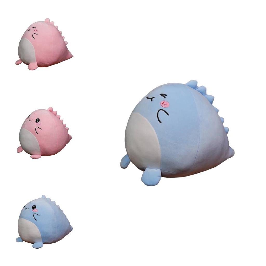 Squishmallow Dinosaur Plush Toy Super Soft Short Plush Blue/pink 20cm/7.87in
