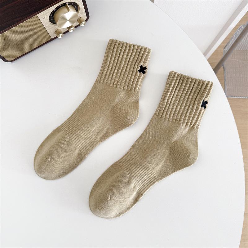 

Носки до середины икры для скейтбординга в стиле Cityboy с вышивкой, в американском стиле, из хлопка для мужчин One Size 36-45 (Seamless Toe) хаки