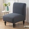 Polar Fleece Armless Chair Cover Stretch Fat Head Chair Slipcover All-inclusive Single Fat Sofa Covers Furniture Protector Home