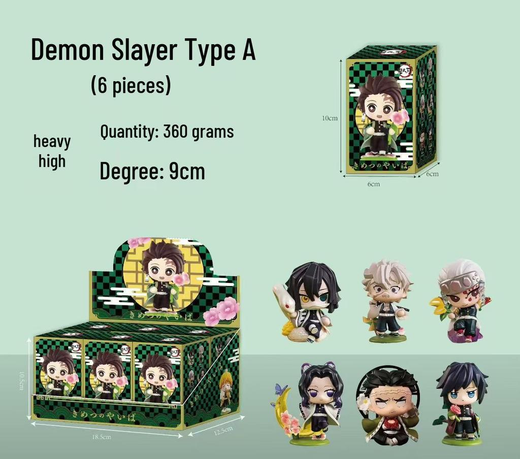 Demon Slayer Birth Flower Series: Tanjiro, Nezuko, Zenitsu Figurine (A/B Version)
