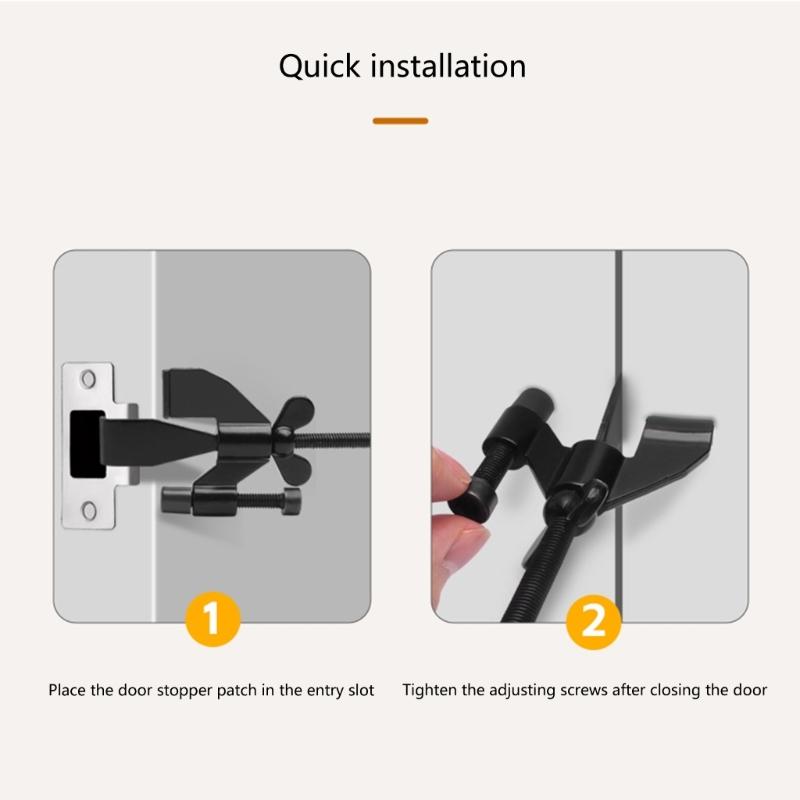 Upgraded Removable Door Lock Jammers Travel Door Lock Portable Safety Device for Travel Safety & homes  Security Essential