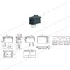 20 Pcs Environmental Protection Boat Rocker Switch AC 6A/250V 10A/125V 2 Solder Lug SPST On/Off 2 Pin Mini Boat Rocker Switch for Electrical Products