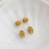 Gold-Plated Hollow Lace Bead for DIY Jewelry Making