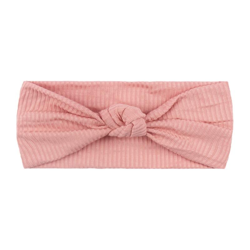 Knotted Elastic Children's Headband Cute Solid Color Pit Strip Baby Headband Four Seasons Thin Baby Headband