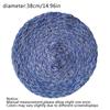 15" Nordic Triple Braid Weaving Cotton Yarn Meal Mats Home Hotels Insulation Tableware Mat Dining Table Decoration Accessories