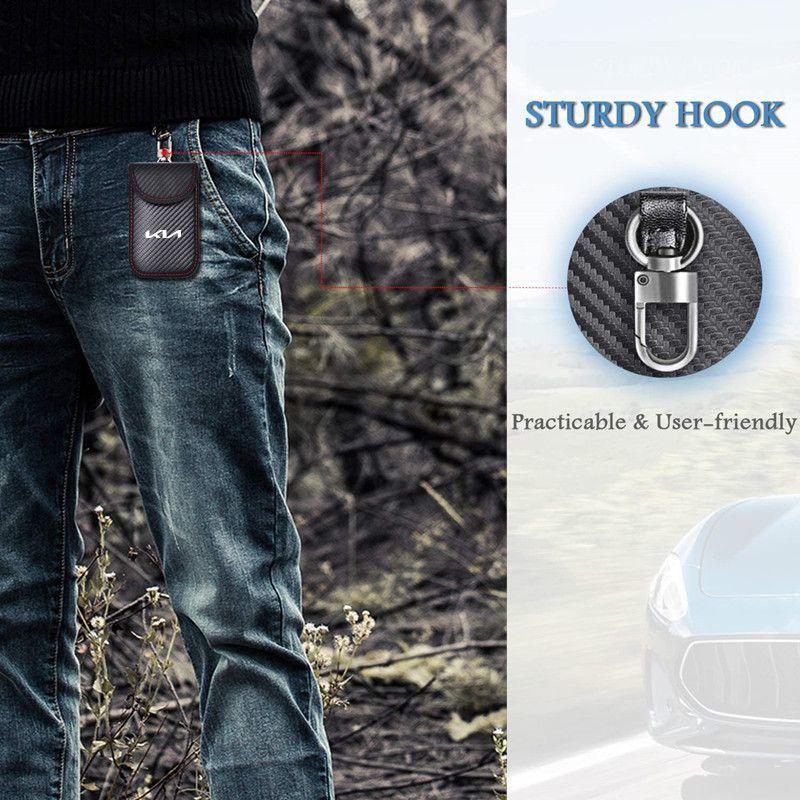 Card Car Keys Case FOB Signal Blocker Bag RFID Shielding Key Credit Card Bags For Kia Rio Ceed Sportage Cerato Sorento Picanto