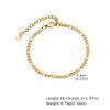 18K Gold Plated Bracelets for Women, Adjustable Layered Paperclip Chain Cuban Link Charm Bracelets,Waterproof Stackable Jewelry