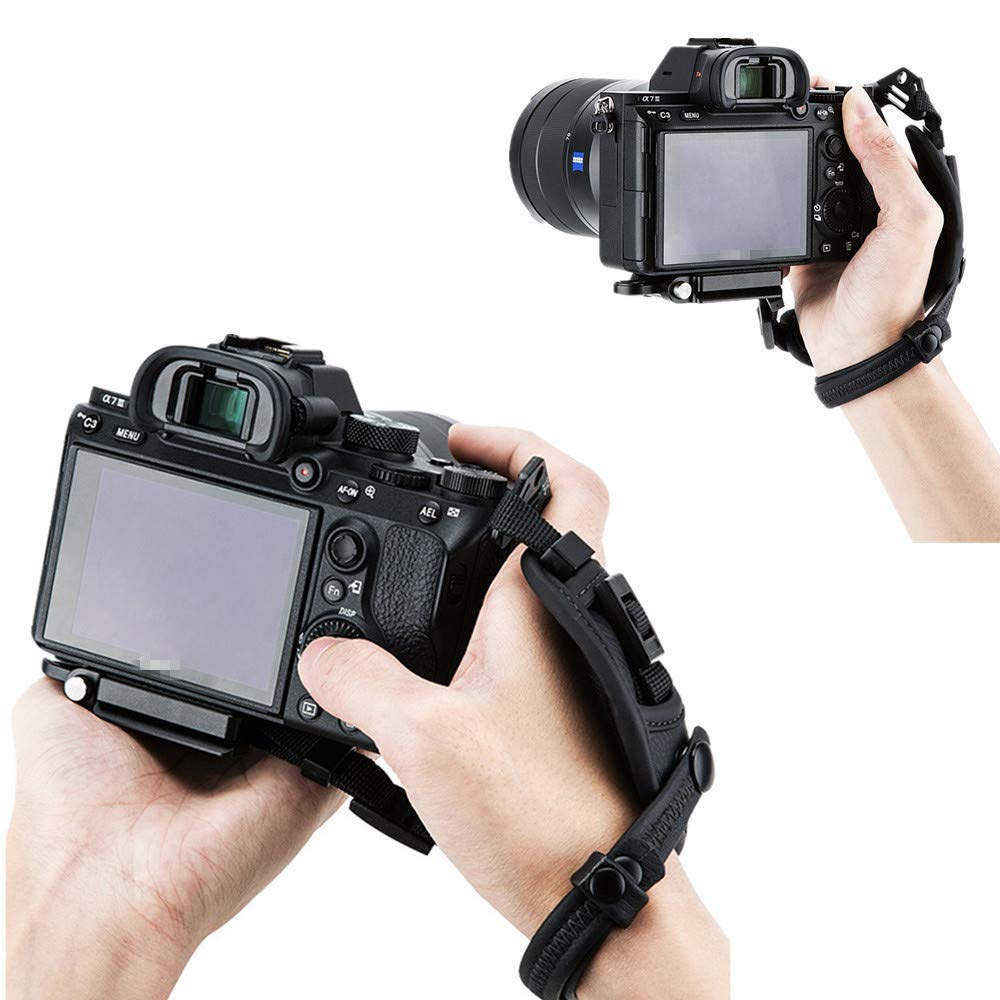 JJC Hand Strap for Nikon Z50 Z Z COOLPIX GX7M2 Black Strap/Wrist II, f, fc, Z6III, Z6II, Z7II, Z5, Z50, Z8, Z7, Z6, D5600, D5500, D5300, D5200, D5100,