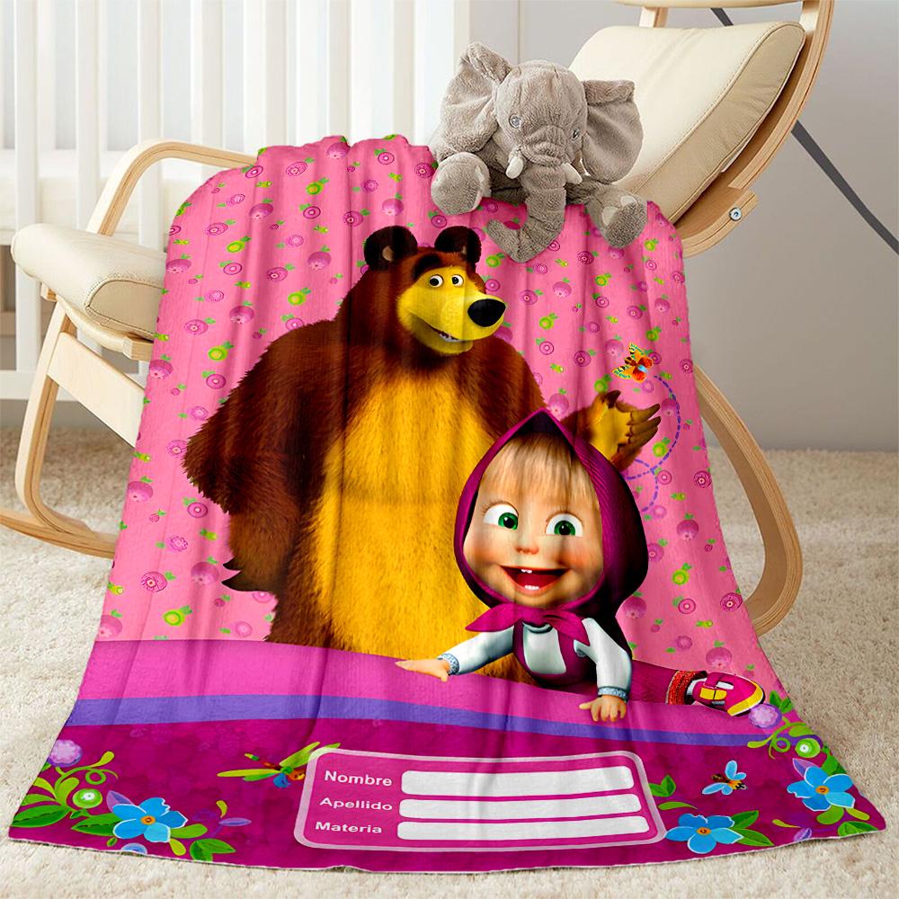 Animals Forest Party Blanket Ultra-Soft Perfect for Office Seaside Office Chair Four Seasons Multipurpose Stylish Decor