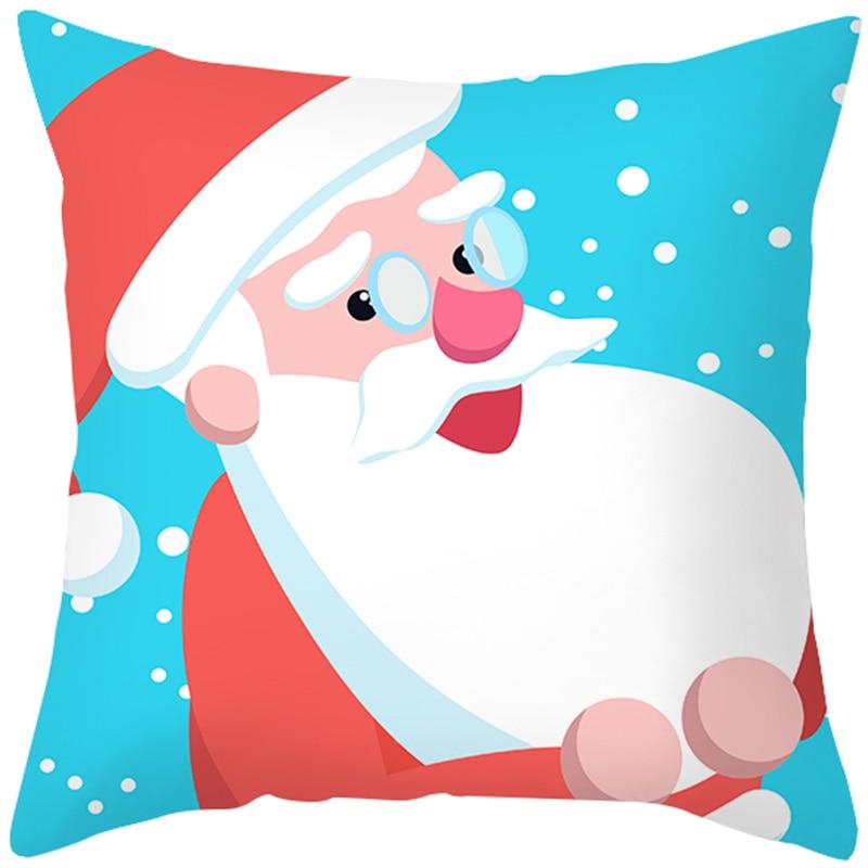 Santa Claus Snowman Schihe Tree Town Christmas Decoration Pillow Set bedroom Sofa restaurant car pillow sleeve  pillow case
