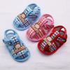 Summer Baby Boy Girl Bear Pattern Hollow Sandals Cotton Infant Toddler Soft Sole Shoes First Walker