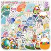 50 Sheets of Nordic Easter Graffiti Stickers, Water Cups, Luggage, Waterproof Decorative Stickers, Creative Festival Stickers