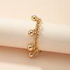 A stylish golden yellow bead pendant chain bracelet is suitable for ladies and girls partying and holiday versatile