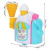 Kids Bubble Machine DIY Ice Cream Shape Foam Powerful Suction Bubble Maker Toy for Bathing Bathroom