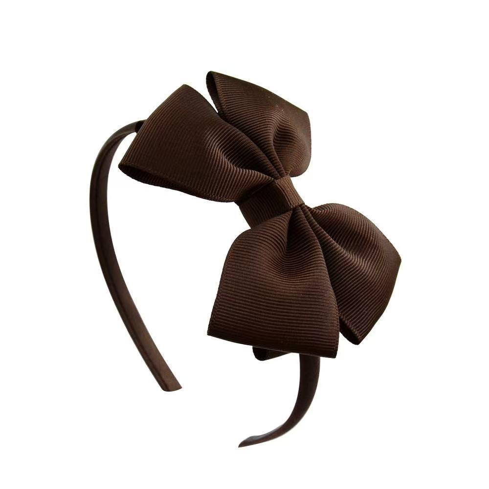 4-Inch European & American Children's Ribbed Bow Headband - Sweet Girl Hair Accessory
