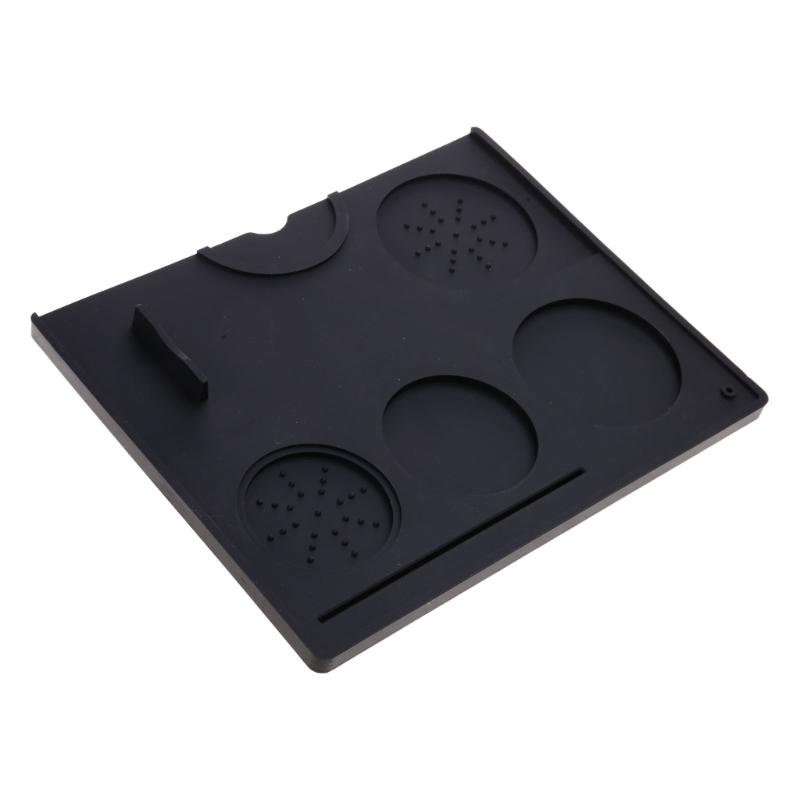 Universal Espresso Coffee Tampers Mat Station Press Tampering Holder Corner Mat Pad Silicone Coffeeware Tamping Tools