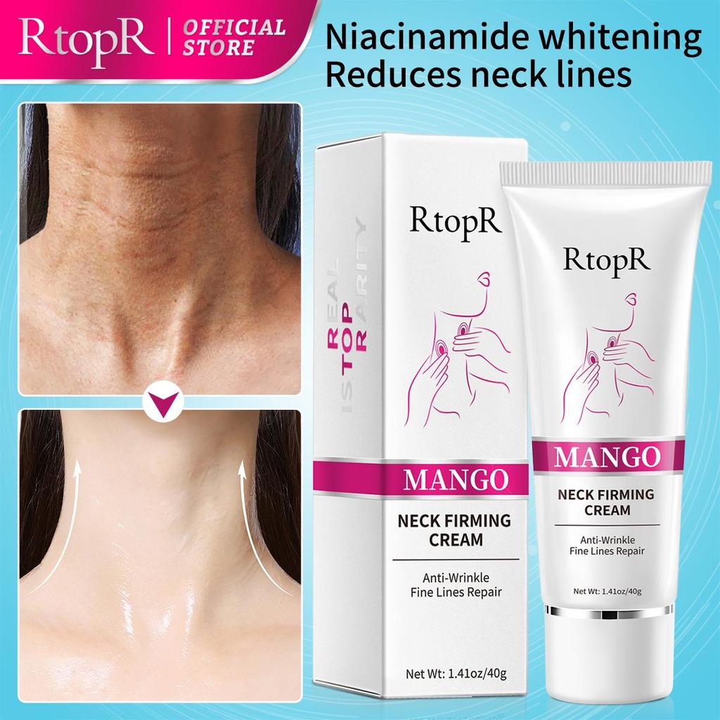 RtopR Neck Firming Rejuvenation Cream Anti-wrinkle Firming Skin Whitening Moisturizing Neck Serum Mild Peeling Beauty Neck Care