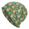 Custom Cute Pet Dog Corgi Bonnet Hat Knitting Hats Unisex WoUnisex Hip Hop Unisex Warm Winter Skullies Beanies Caps