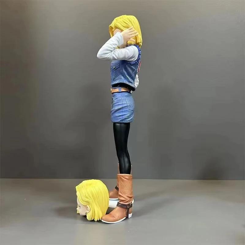 26cm/10.2inch Dragon Ball Z Anime Character Android 18 PVC Action Figure Figurine Model Collection Decoration Toys Gift