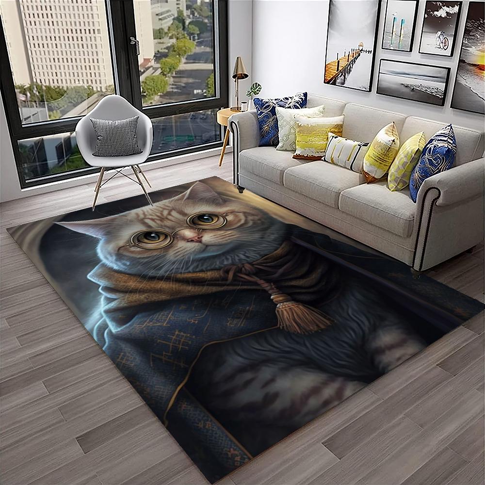 Schattige lapjeskat, Garfield-kat, Pers, Ragdoll Cartoon Tapijt Vloerkleed voor Huis Woonkamer Slaapkamer Bank Deurmat Decor, kind Antislip