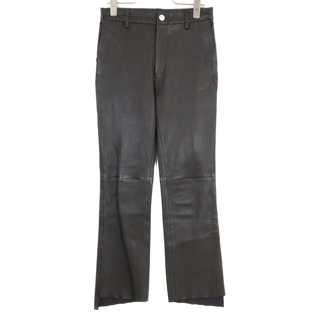 Deuxieme Classe Brown Leather Pants Bottoms 36 BrownUsed