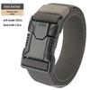 Men's Adjustable Leather Tactical Belt: Elastic, Versatile, Casual, Outdoor Training, Workwear