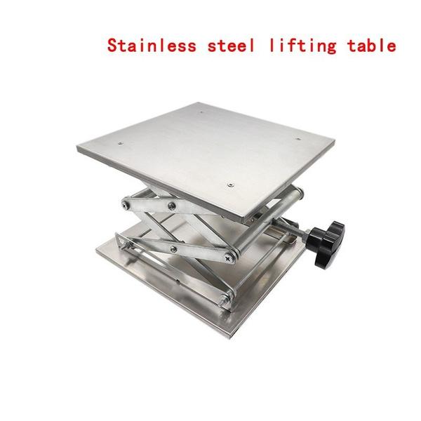 Hliníkový router Zvedací stůl Dřevoobráběcí Laboratoř Gravírování Zvedací stojan Rack Zvedací plošina Dřevěné lavice