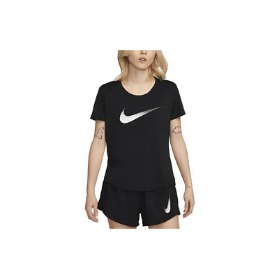 Dri-FIT One Large Logo Loose Fit Round Neck Short Sleeve T-Shirt Women Tops Black DX1026-010