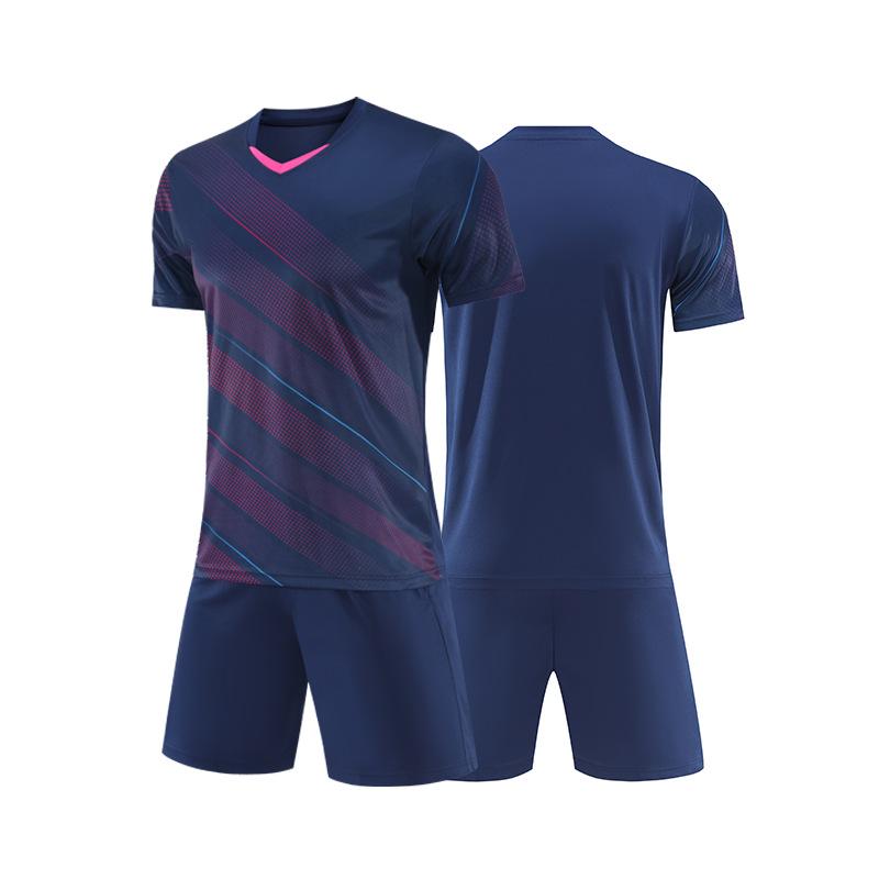 Short-sleeved Football Jersey Set Spot Football Training Jersey Adult Children Same Football Jersey Men's