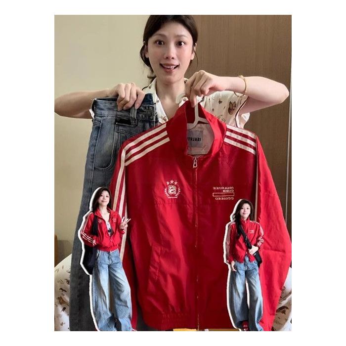 1514 #High Quality, Thickened, Original Workmanship (Original Fabric) Jacket Female Red Chenier XL красный