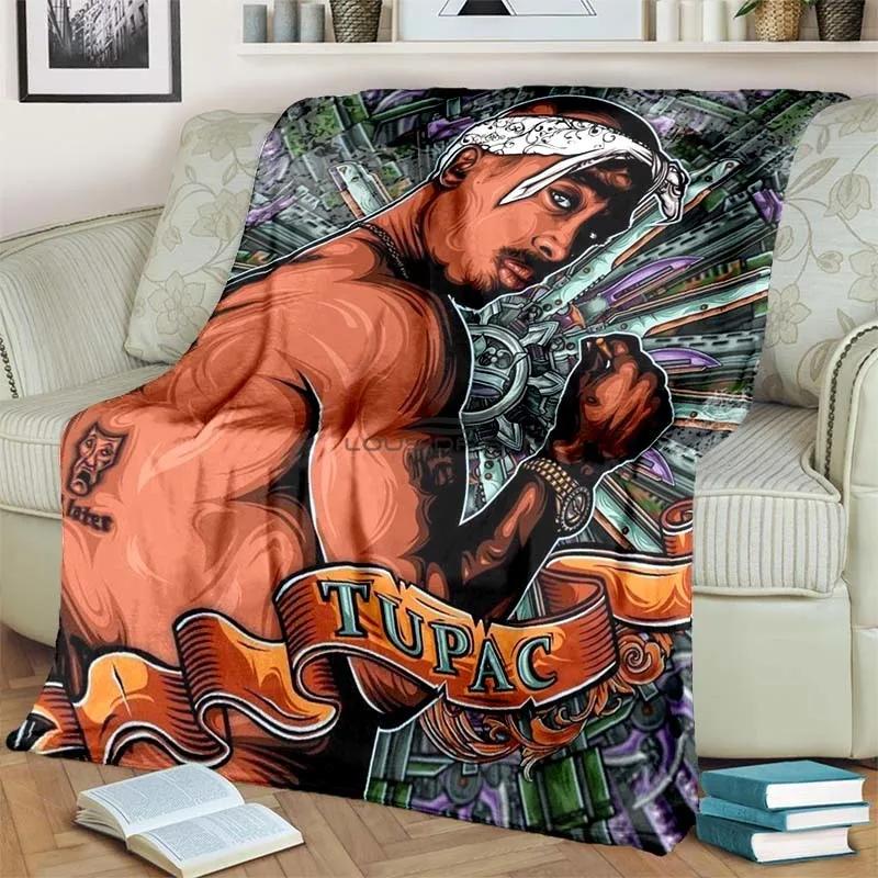 6 Size Rap Singer 2Pac Blankets 3D Printing Comfortable and Soft Picnic Blanket Gift To Family or Friends picnic blanket
