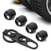 Bouchons de valve de pneu de voiture tendance avec porte-clés avec badge de voiture pour BMW E53 E70 E71 E72 E83 X1 X2 X3 X4 X5 X6 X7 E84 F48 F49 F39