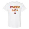Illinois Fighting Illini Tie Dye Type T-Shirt - White