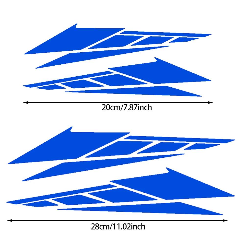 Nuovi 2 Pezzi Adesivi Moto PVC Adesivi Riflettenti 20cm/28cm Accessori Per Decorazione Bauletto Scooter Moto Ornamentale