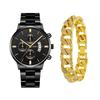 Watch Calendar Steel Strap Watch Men'S Large Dial Quartz Watch Men'S Suit