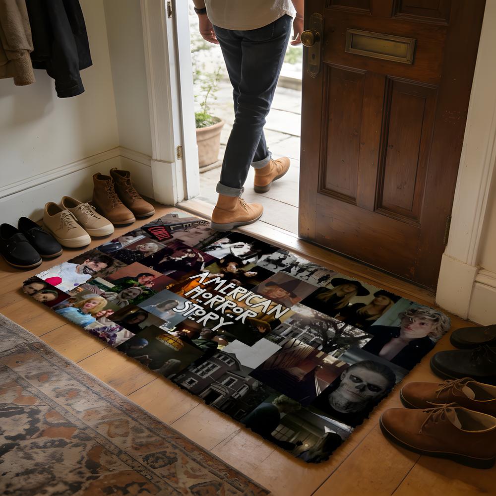 AAHS American Horror Story TV Movie Floor Mat Soft Flannel Absorbent Mat Non-Slip Rug Home Bedroom Bathroom