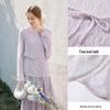 French Style Hollow Knit Two-Piece Dress Set