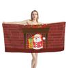 Christmas Gifts For Couple Bathroom Beach Towel Cute Santa Claus Design Women Swimming Fitness Exercise Yoga Mat Quick Dry Towel