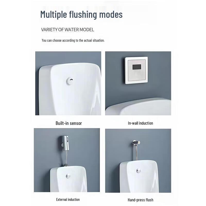 Wall-Mounted Ceramic Urinal for Men