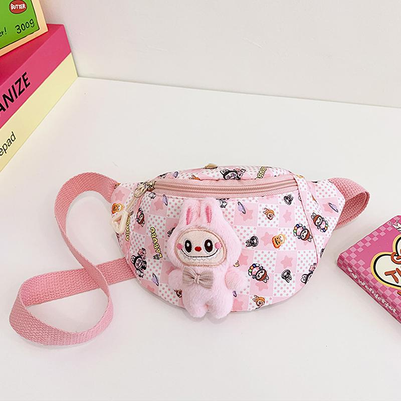 

Kawaii сумка через плечо детская нагрудная сумка мультяшный милый рюкзак повседневный дорожный кошелек поясная сумка подарок розовый