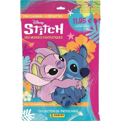 Starter Pack - PANINI - STITCH PHOTOCARDS - Binder + 3 Packets - 15 Cards