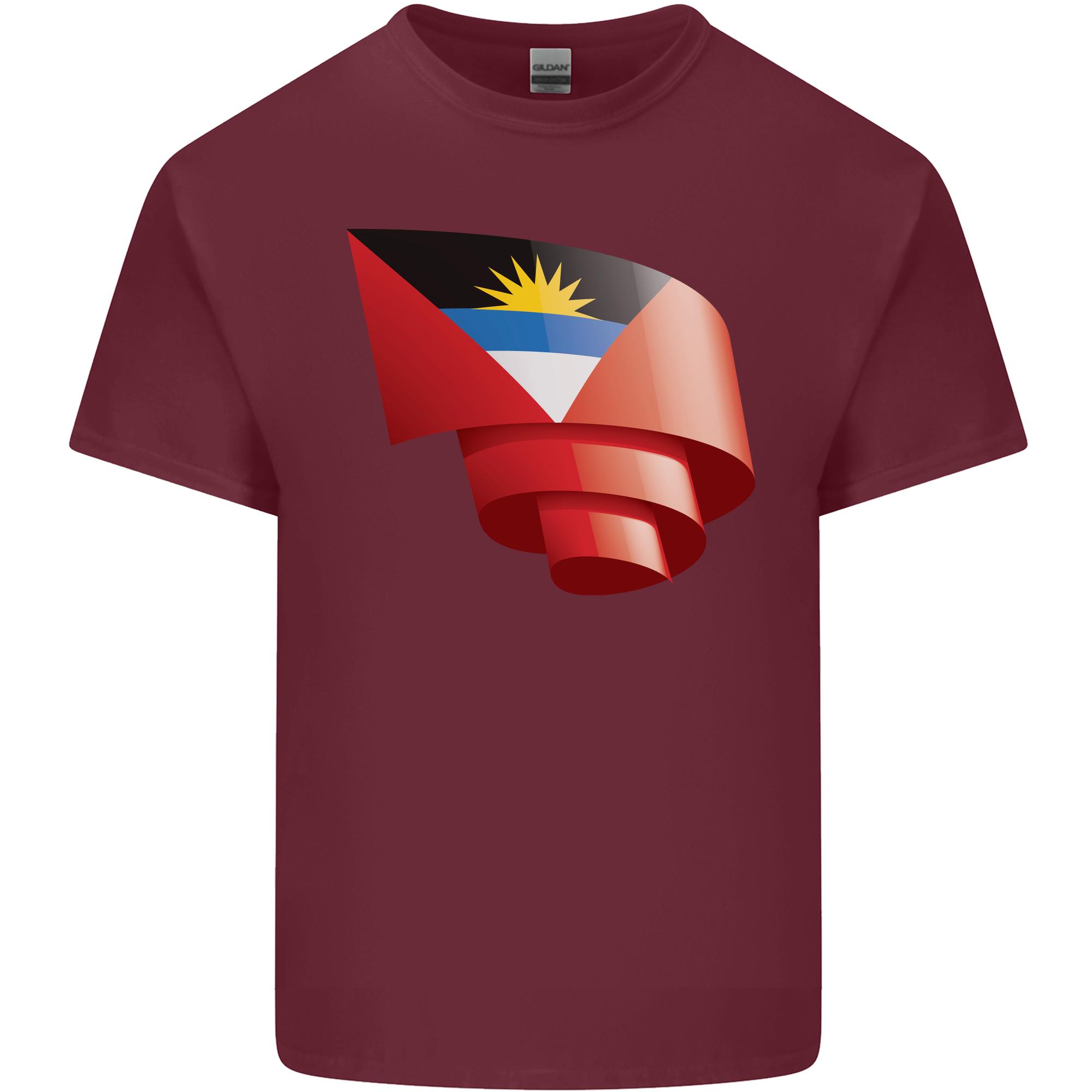 Curled Antigua and Barbuda Flag Day Football Unisexs Light Cotton TShirt S