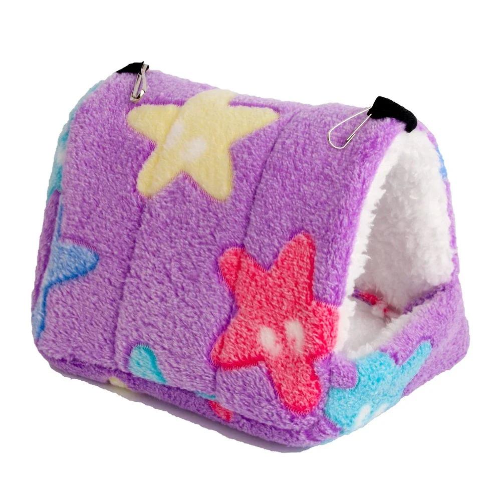 Herz Plüsch Haustier Hamster Nest für Vögel Haus Warm Bequem Winter Papagei Hängematte Höhle Käfig Hütte Zelt Haustier Vogelkäfig Zubehör