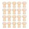 20PCS Unfinished Wood Wood Mushroom Head Mushroom Paintable Wooden Peg Dolls Hand Painted Unfinished DIY Decoration DIY Projects