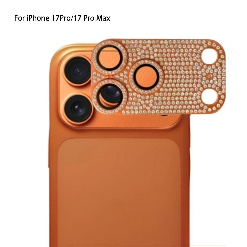 Hollow out Diamond Encrusted Lens Protector for iPhone 17Pro/17 Pro Max Phone Accessories