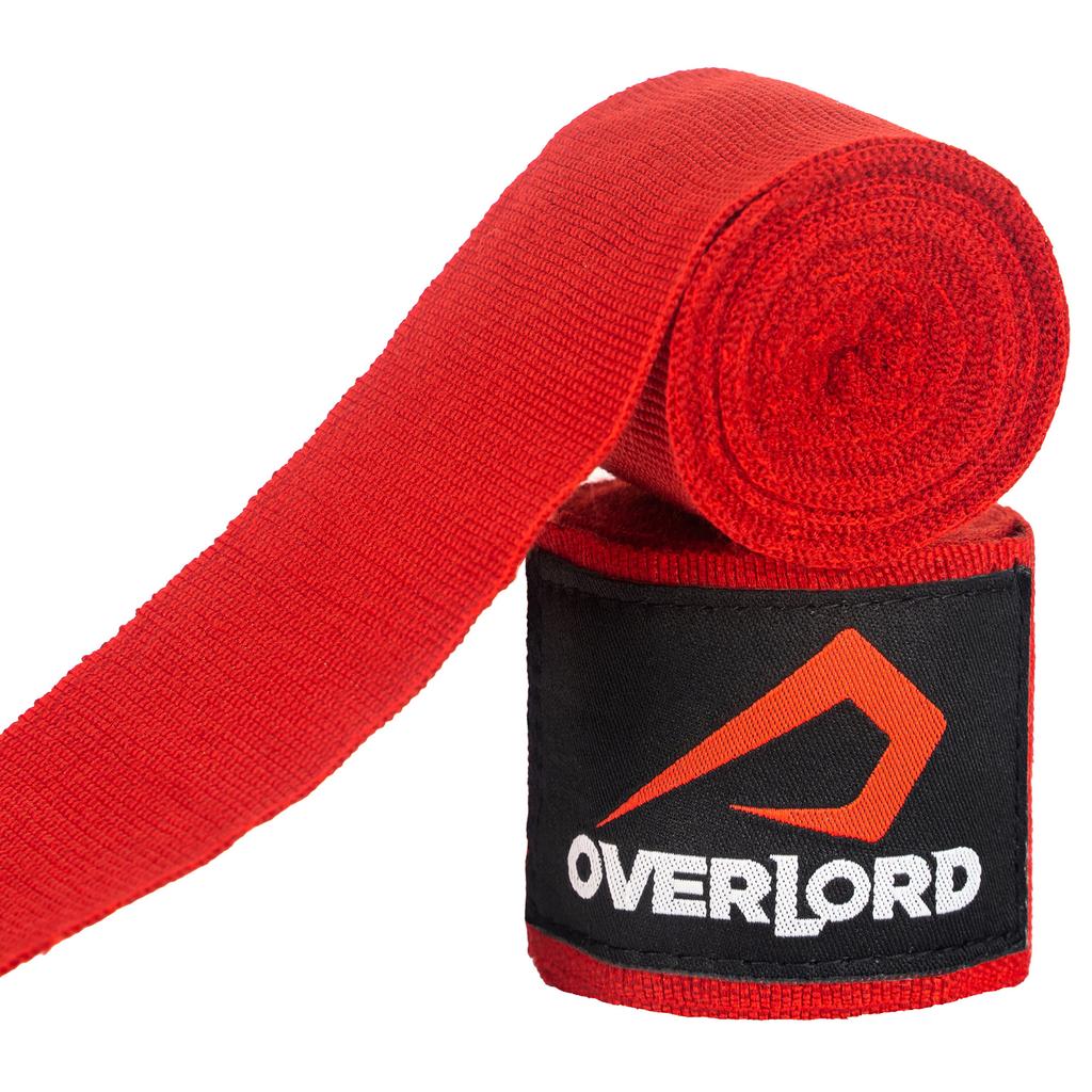 Overlord bandaż bokserski 400cm czerwony