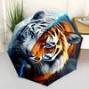 1pc Tiger Face Automatic Open/Close Umbrella, Folding Compact Umbrella with Lightweight Design for Women/Menyy251028188